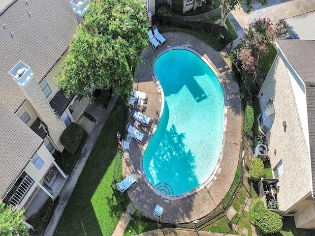 7575 Cambridge St Unit 1604, Houston, TX 77054 - drone / aerial view of a pool