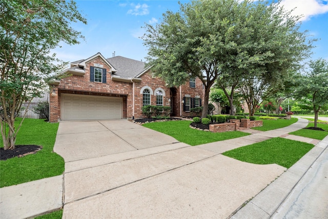 12415 Bunker Cove Dr, Cypress, TX 77433 - view of front facade featuring brick siding, driveway, a garage, and roof with shingles