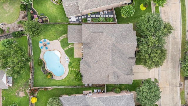 12415 Bunker Cove Dr, Cypress, TX 77433 - bird's eye view of a pool area