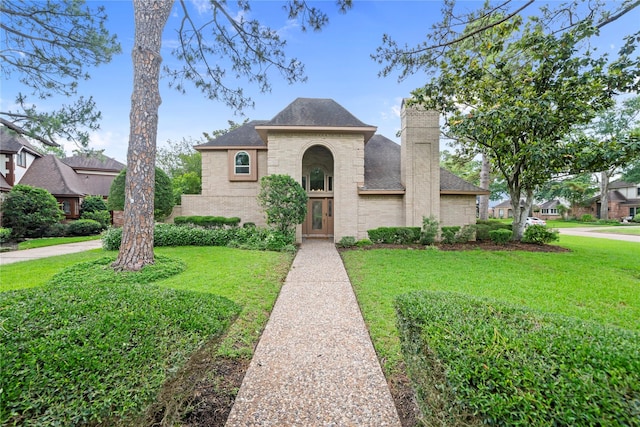 20611 Shillington Ct, Katy, TX 77450 - view of front of property featuring a front lawn and a shingled roof