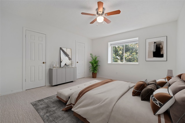 20611 Shillington Ct, Katy, TX 77450 - carpeted bedroom with baseboards and ceiling fan