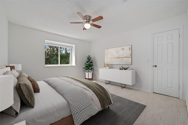 20611 Shillington Ct, Katy, TX 77450 - carpeted bedroom with ceiling fan