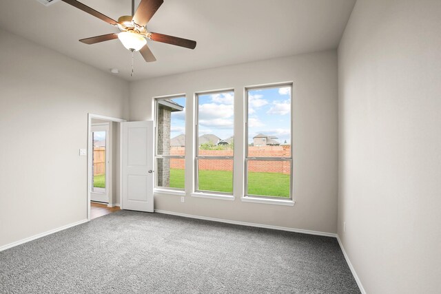 1963 Waters Branch Dr, Missouri City, TX 77459 - carpeted spare room with a ceiling fan and baseboards