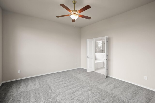 1963 Waters Branch Dr, Missouri City, TX 77459 - carpeted empty room with ceiling fan and baseboards