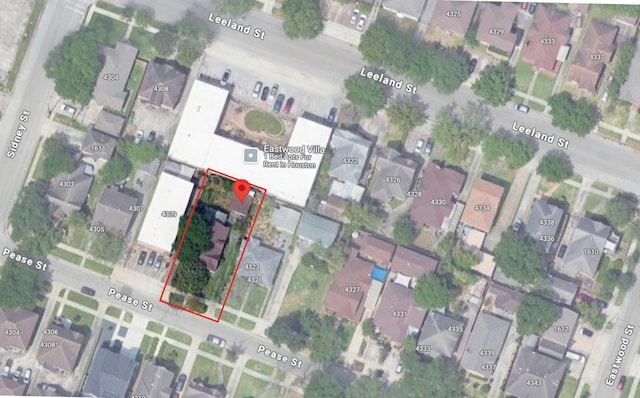 4311 Pease St, Houston, TX 77023 - map / location featuring property boundaries highlighted