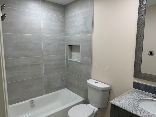 8117 Snowden St, Houston, TX 77028 - full bath featuring vanity, toilet, and shower / washtub combination