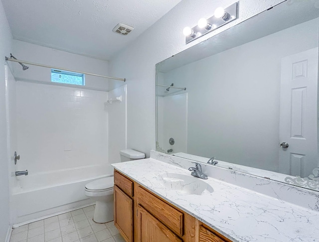 7331 Burkridge Dr, Houston, TX 77041 - full bathroom featuring vanity, shower / bathtub combination, and toilet