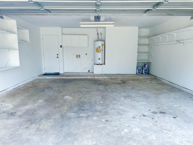 7331 Burkridge Dr, Houston, TX 77041 - garage featuring electric water heater and a garage door opener