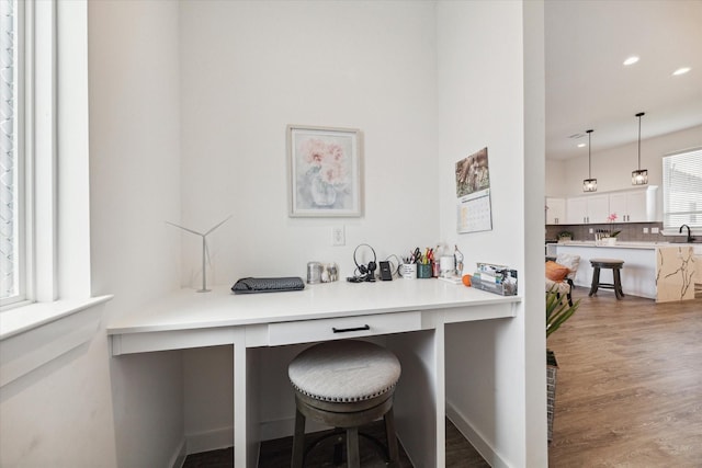 306 W Donovan St, Houston, TX 77091 - office space with wood finished floors and recessed lighting