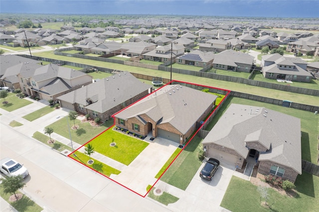 1318 Bellingham Park Dr, Missouri City, TX 77459 - aerial view of residential area with property parcel outlined