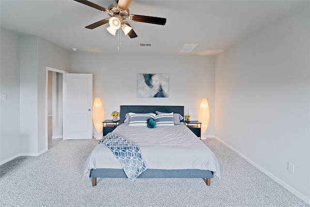 1318 Bellingham Park Dr, Missouri City, TX 77459 - carpeted bedroom with baseboards and ceiling fan