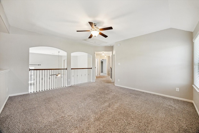 19426 Blueberry Cedar Dr, Cypress, TX 77433 - carpeted spare room featuring a ceiling fan, healthy amount of natural light, and baseboards