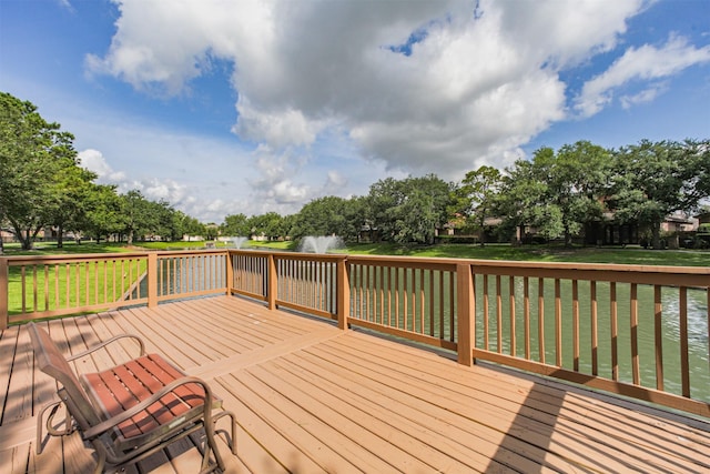 9609 Landon Lake Dr, Pearland, TX 77584 - wooden deck with a yard