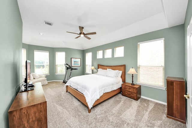 11401 Starlight Bay St, Pearland, TX 77584 - carpeted bedroom featuring baseboards and a ceiling fan