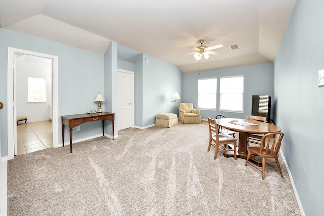 11401 Starlight Bay St, Pearland, TX 77584 - carpeted home office with ceiling fan and baseboards