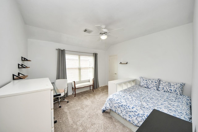 11401 Starlight Bay St, Pearland, TX 77584 - bedroom with light carpet, a desk, and ceiling fan