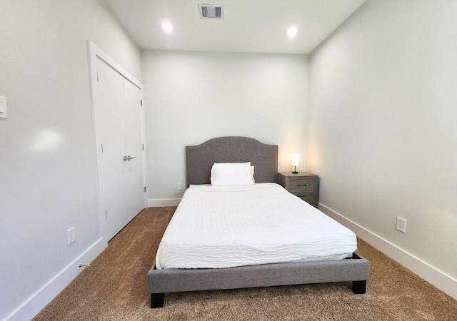 615 Northew St Unit J, Houston, TX 77091 - carpeted bedroom with baseboards and recessed lighting
