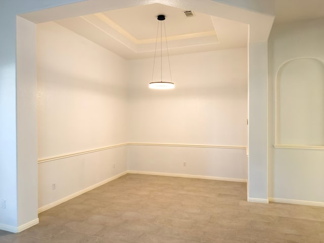 4906 Arbor Falls Ln, Houston, TX 77084 - empty room with a raised ceiling and baseboards