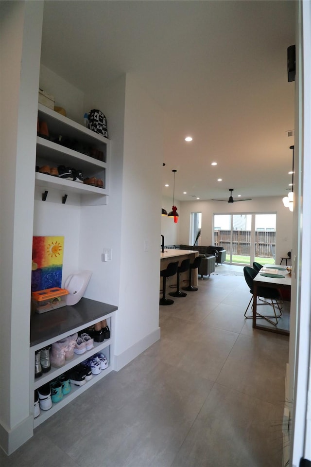 113 E 32nd St Unit A, Houston, TX 77018 - mudroom with recessed lighting and baseboards