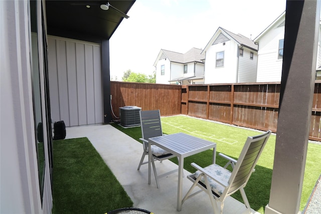 113 E 32nd St Unit A, Houston, TX 77018 - view of patio / terrace featuring central AC unit