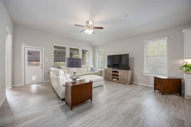 18219 Octavio Frias Trl, Houston, TX 77044 - living area featuring ceiling fan and wood finish floors