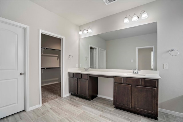 18219 Octavio Frias Trl, Houston, TX 77044 - full bathroom featuring double vanity and a spacious closet