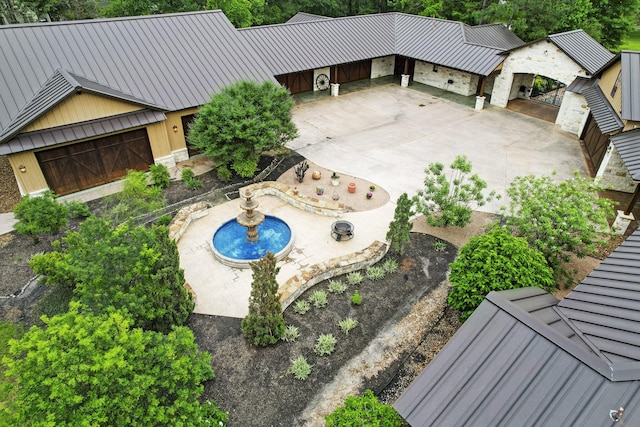 10002 Oxted Ln, Spring, TX 77379 - view from above of property with a pool