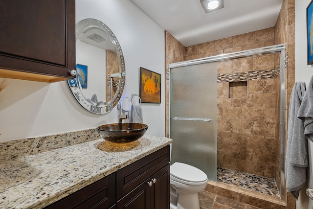10318 Pine Forest Rd, Houston, TX 77042 - full bath with toilet, vanity, and a stall shower
