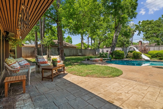 10318 Pine Forest Rd, Houston, TX 77042 - fenced backyard with a patio
