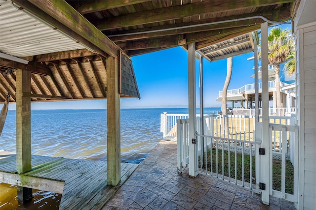 131 Isles End Rd, Tiki Island, TX 77554 - dock featuring a water view