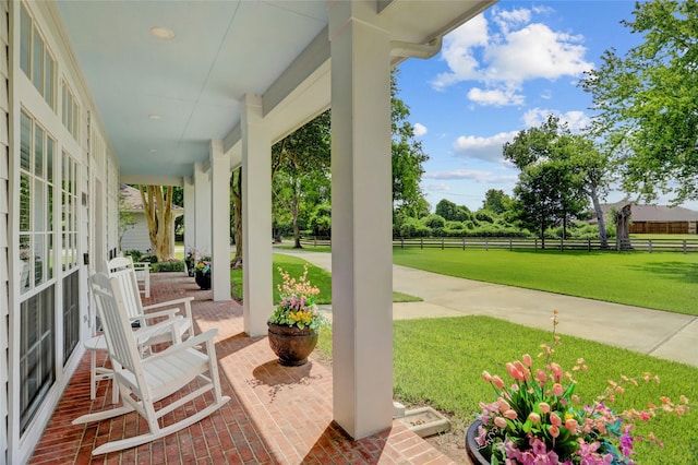 3350 Precinct Line Rd, Richmond, TX 77406 - view of covered porch