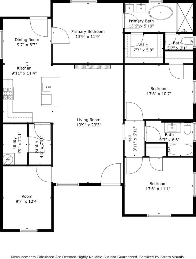 7109 Saint Augustine St, Houston, TX 77021 - floor plan / room layout
