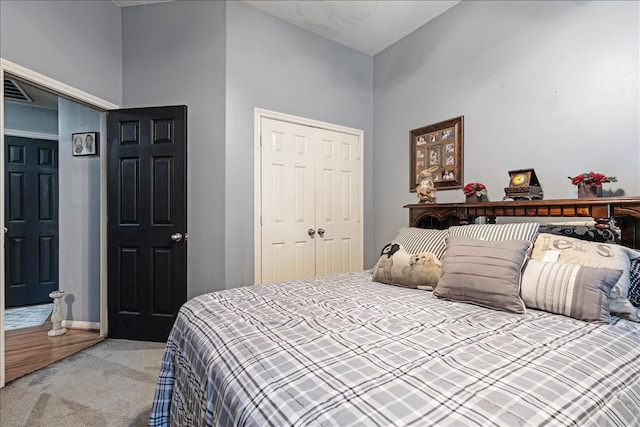 8511 Silver Lure Dr, Humble, TX 77346 - bedroom featuring light carpet and a closet