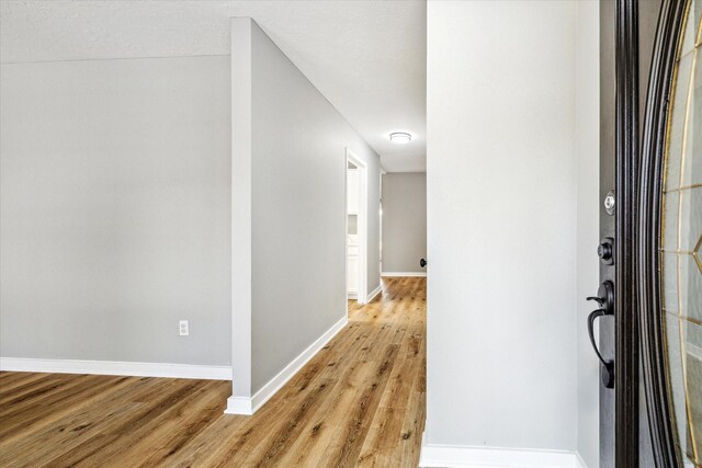 16739 Sky Blue Ln, Houston, TX 77095 - foyer entrance with light wood-style flooring and baseboards