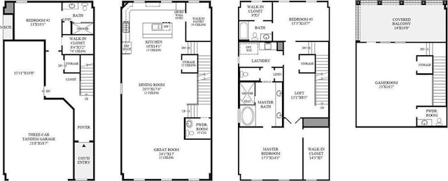 821 Dunleigh Meadows Ln, Houston, TX 77055 - view of floor plan / room layout