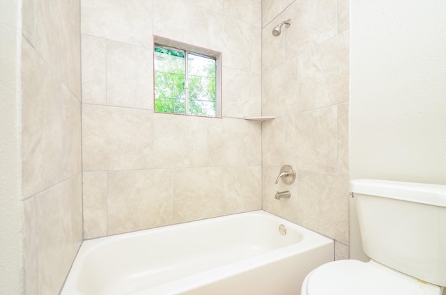 4514 Keystone St, Houston, TX 77021 - bathroom featuring toilet and shower / washtub combination