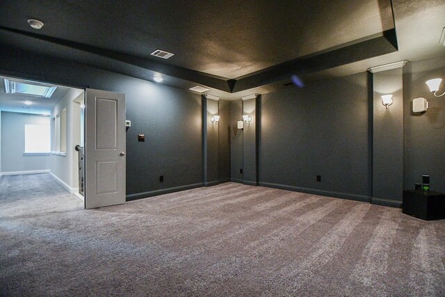 2334 Twin Rose Dr, Missouri City, TX 77459 - home theater with carpet floors and baseboards