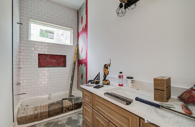 1802 Rollingwood Dr, Huntsville, TX 77340 - bathroom with vanity and  shower combination