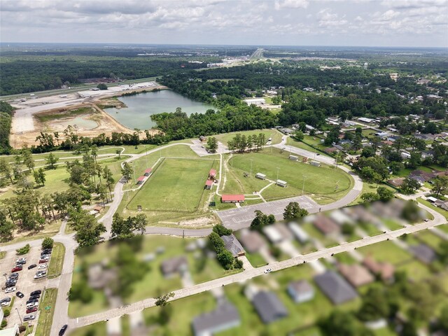 720 Red Oak Ave, Crosby, TX 77532 - aerial overview of property's location with a large body of water