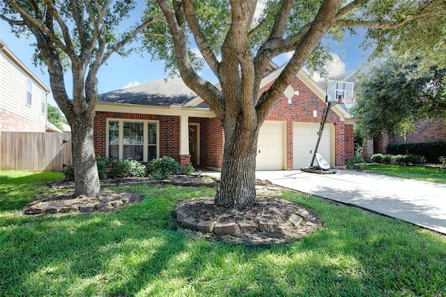 26622 Clear Mill Ln, Katy, TX 77494 - view of front facade featuring brick siding, an attached garage, and concrete driveway
