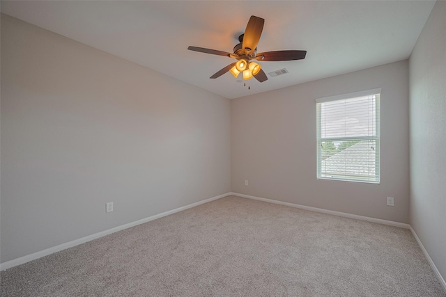2810 Meadowbrook Ln, Rosenberg, TX 77471 - carpeted spare room featuring ceiling fan and baseboards