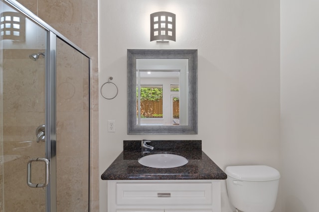6217 Westcott St Unit B, Houston, TX 77007 - full bath featuring toilet, vanity, and a shower stall