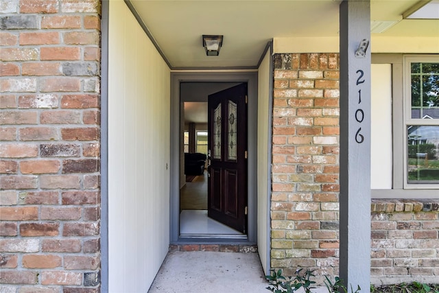 2106 Silver Falls Dr, Houston, TX 77339 - property entrance with brick siding