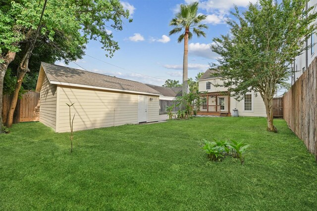 2044 Branard St, Houston, TX 77098 - view of yard featuring an outdoor structure