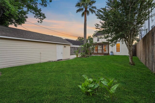 2044 Branard St, Houston, TX 77098 - view of yard at dusk