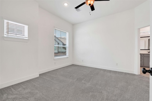 15147 Colorado Bend Park Dr, Cypress, TX 77433 - unfurnished room featuring ceiling fan, carpet floors, and baseboards