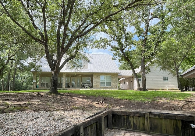 11683 Lakeshore Dr, Thornton, TX 76687 - back of property featuring metal roof