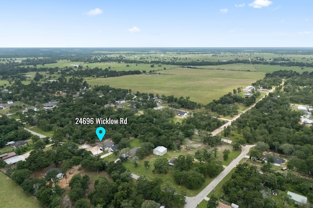 24696 Wicklow Rd, Hempstead, TX 77445 - aerial overview of property's location featuring rural landscape