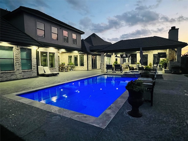 11552 Renaissance Dr, Montgomery, TX 77356 - view of pool with a patio area and a pool with connected hot tub