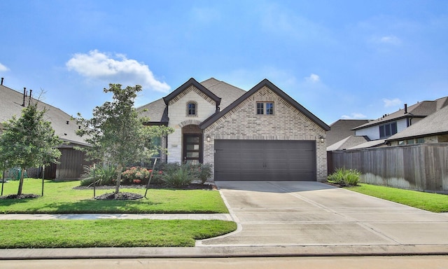 24618 Songlark Bend Dr, Tomball, TX 77375 - french country inspired facade featuring brick siding and concrete driveway